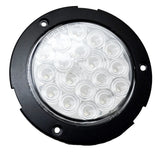 LED Light 4" Clear Lens 18 Red Led Stop Tail w/Twist & Lock Bezel GG#75873 Each