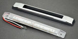 LED Light Bar Ultra Thin Amber 6 LEDs Clear Lens w/Bezel 6-1/4" GG#76041 Pair