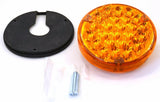 24 Amber Led Light 4" Pearl Amber Lens for Back of Cab 1156 Bulb Socket GG#76150