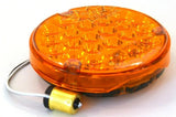 24 Amber Led Light 4â€ Pearl Amber Lens for Back of Cab 1156 Bulb Socket GG#761