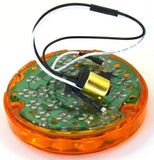 24 Amber Led Light 4" Pearl Amber Lens for Back of Cab 1156 Bulb Socket GG#76150