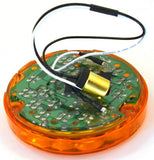 24 Amber Led Light 4” Pearl Amber Lens for Back of Cab 1156 Bulb Socket GG#76150