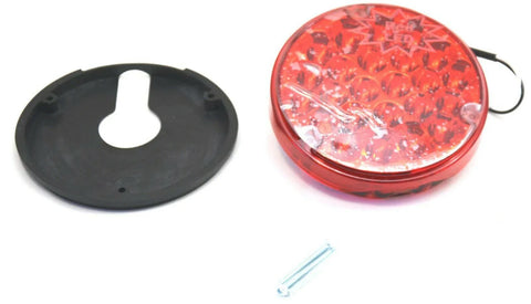 LED Light 4" Pearl Red Lens 24 Red LEDs for 1156 Socket 3 Screw GG#76152 Each