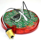 LED Light 4" Pearl Red Lens 24 Red LEDs for 1156 Socket 3 Screw GG#76152 Each