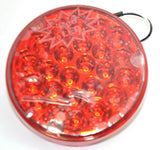 LED Light 4" Pearl Red Lens 24 Red LEDs for 1156 Socket 3 Screw GG#76152 Each