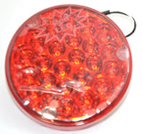 LED Light 4" Pearl Red Lens 24 Red LEDs for 1156 Socket 3 Screw GG#76152 Each