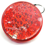 LED Light 4" Pearl Red Lens 24 Red LEDs for 1156 Socket 3 Screw GG#76152 Each