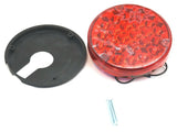 LED Light 4" Pearl Red Lens 24 Red LEDs for 1156 Socket 3 Screw GG#76152 Each