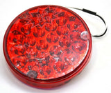 LED Light 4" Pearl Red Lens 24 Red LEDs for 1156 Socket 3 Screw GG#76152 Each