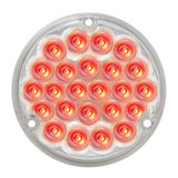Back of Cab Led Light Pearl Clear Lens 24 Red LEDs 1156 Socket 4” GG#76153