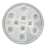 4" Mega 10 Plus Amber Park/Turn/Clearance LED Light Clear Lens W/ Plug GG#76841