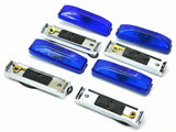 Incandescent Light w/Blue Lens 2 Bulb Marker w/Base HTS#7703B-4436 Set of 4