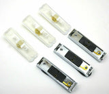 Incandescent Light w/Clear Lens 2 Bulb Marker w/Base HTS#7703C-4436 Set of 3