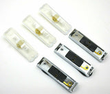 Incandescent Light w/Clear Lens 2 Bulb Marker w/Base HTS#7703C-4436 Set of 3