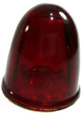 Bumper Guide Dome Light Lens Red Glass Watermelon Style 1-5/8 OD HTS#7721R Pair