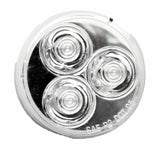 LED Pearl Light Amber 2 1/2" Clear Lens 3 LEDs for 2 3/4" Hole GG#77321 Each
