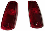 Red Lens for Peterbilt 359 379 Replacement Marker Light Plastic HTS#7734R Pair