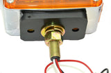 2-Square 24 Led Turn Signal Lights Pearl Amber/Red Lens 1 or 2 Studs #GG77615