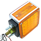 2-Square 24 Led Turn Signal Lights Pearl Amber/Red Lens 1 or 2 Studs #GG77615