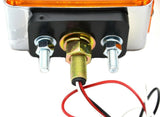 2-Square 24 Led Turn Signal Lights Pearl Amber/Red Lens 1 or 2 Studs #GG77615