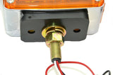 2-Square 24 Led Turn Signal Lights Pearl Amber/Red Lens 1 or 2 Studs #GG77615