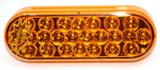 GG LED Oval Turn Park Clearance Light Pearl 24 Amber LED Amber Lens #78230 Each