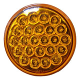 GG LED Light 4" Pearl Amber Lens 24 LEDs Park Turn Clearance Plastic #78270 Each