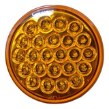 GG LED Light 4" Pearl Amber Lens 24 LEDs Park Turn Clearance Plastic #78270 Each