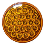 GG LED Light 4" Pearl Amber Lens 24 LEDs Park Turn Clearance Plastic #78270 Each