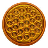 GG LED Light 4" Pearl Amber Lens 24 LEDs Park Turn Clearance Plastic #78270 Each