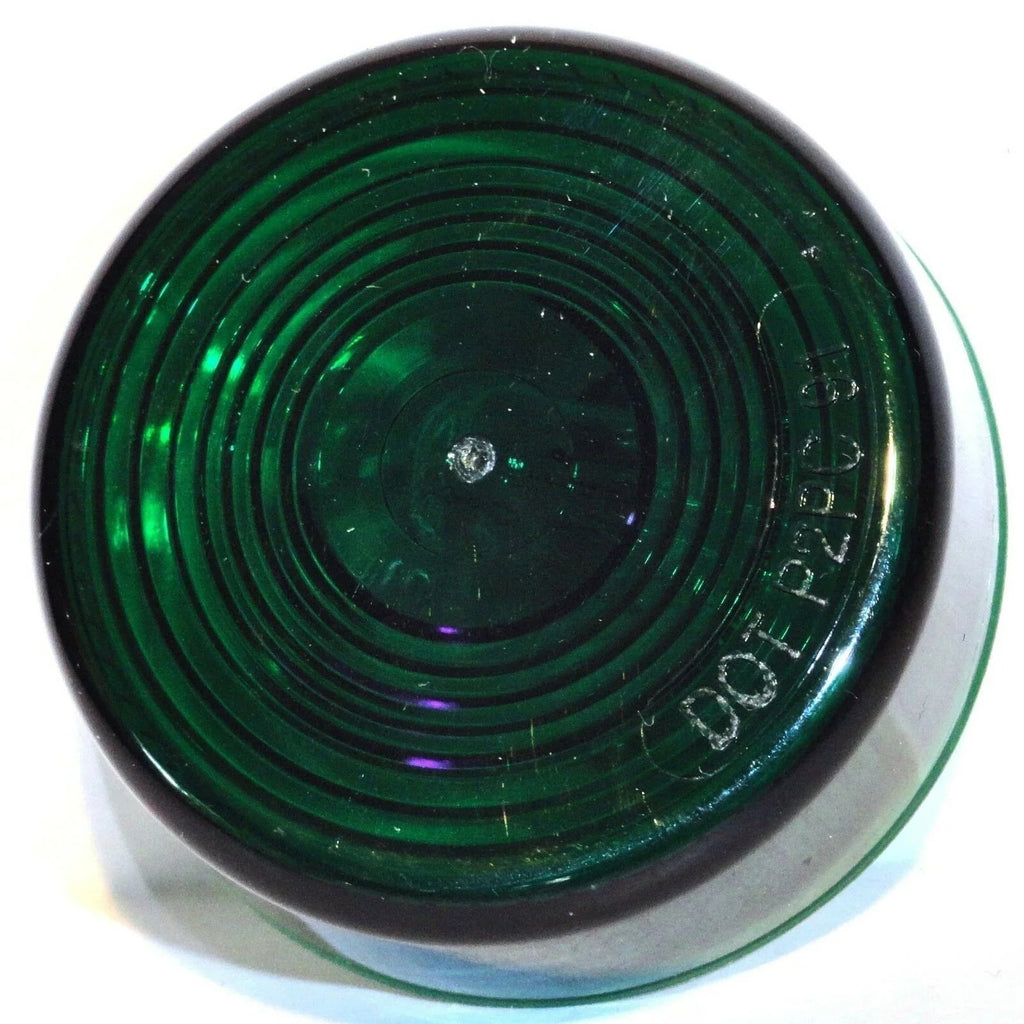 Incandescent Light 2" Flat Green Lens Single Bulb Sealed Plastic GG#79943 Each