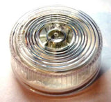 Single Bulb 2" Round Incandescent Utility Light Clear Lens Flat Sealed GG#79945