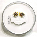 Single Bulb 2" Round Incandescent Utility Light Clear Lens Flat Sealed GG#79945