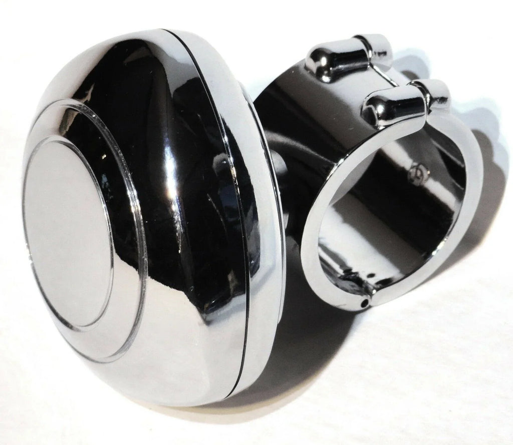 Steering Wheel Spinner Knob Chrome Plastic for Peterbilt KW FL 1.25 ID GG80103