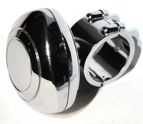 Steering Wheel Spinner Knob Chrome Plastic for Peterbilt KW FL 1.25 ID GG80103