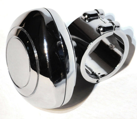Steering Wheel Spinner Knob Chrome Plastic for Peterbilt KW FL 1.25 ID GG80103