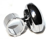 Steering Wheel Spinner Knob Chrome Plastic for Peterbilt KW FL 1.25 ID GG80103