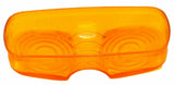 Light Lens for Kenworth Double Bubble Tiger Cat Eye Amber Plastic GG#80211 Pair