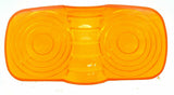 Light Lens for Kenworth Double Bubble Tiger Cat Eye Amber Plastic GG#80211 Pair