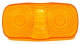Light Lens for Kenworth Double Bubble Tiger Cat Eye Amber Plastic GG#80211 Pair