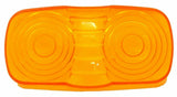 Light Lens for Kenworth Double Bubble Tiger Cat Eye Amber Plastic GG#80211 Pair