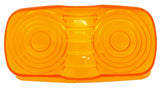 Light Lens for Kenworth Double Bubble Tiger Cat Eye Amber Plastic GG#80211 Pair