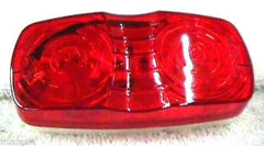 Fits Kenworth Red Marker Light Lens Pair Double Bubble Tiger Eye 4x2 GG#80213