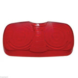 Fits Kenworth Red Marker Light Lens Pair Double Bubble Tiger Eye 4x2 GG#80213