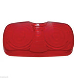 Fits Kenworth Red Marker Light Lens Pair Double Bubble Tiger Eye 4x2 GG#80213