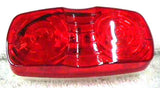 Fits Kenworth Red Marker Light Lens Pair Double Bubble Tiger Eye 4x2 GG#80213
