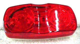 Fits Kenworth Red Marker Light Lens Pair Double Bubble Tiger Eye 4x2 GG#80213