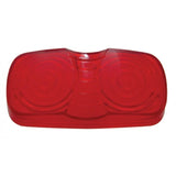 Fits Kenworth Red Marker Light Lens Pair Double Bubble Tiger Eye 4x2 GG#80213