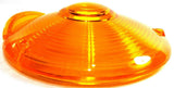 Amber 4" Round Mirror Turn Signal Combination Light Lens 3-Screw Plastic GG80301