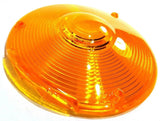 Amber 4" Round Mirror Turn Signal Combination Light Lens 3-Screw Plastic GG80301